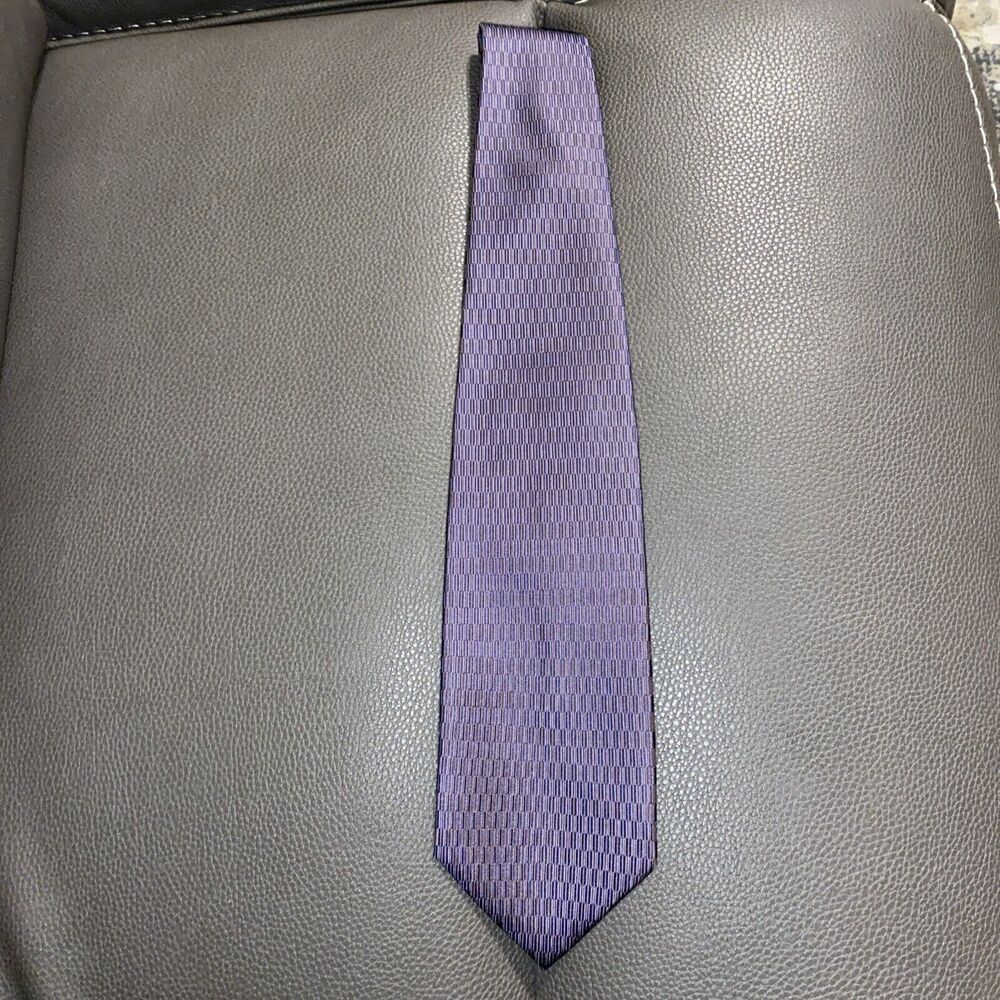 CAMPIA MODA Handmade 100% Silk Tie Men's Purple Blue Necktie NEW